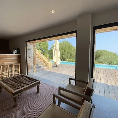 Magnifique Vue Mer Avec Piscine A Debordement Et Pool House Vila Sainte-Lucie de Porto-Vecchio