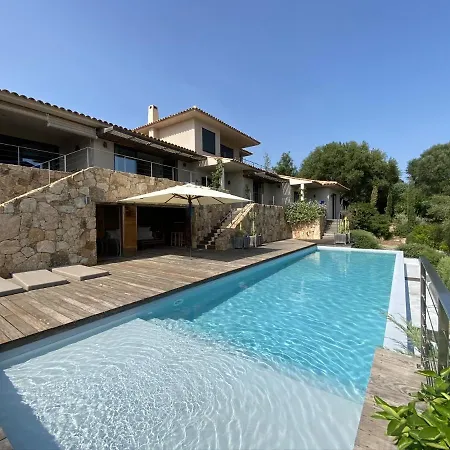 Magnifique Vue Mer Avec Piscine A Debordement Et Pool House Vila Sainte-Lucie de Porto-Vecchio